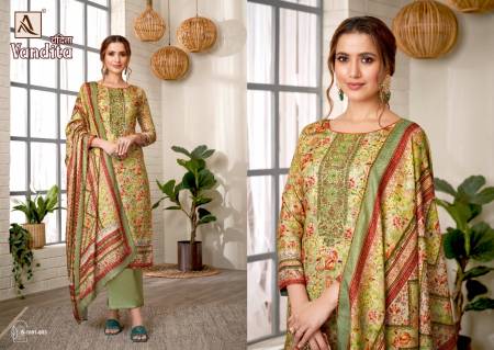 Alok Vandita Fancy Casual Wear Pashmina Wholesale Dress Material Collection